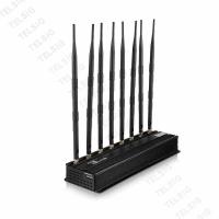 Quality 8 Channel 40W High Power Mobile Phone Jammer For 5 - 20m Indoor Omni Directional for sale
