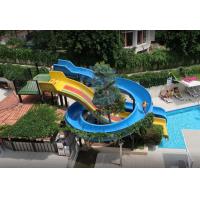 China OEM Swimming Pool Water Slide Fade Resistant Fiberglass Spray Ground Pool Slide factory