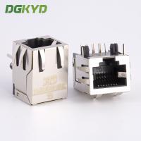 Quality Standard parts single port right angle shield rj45 connector without transformer for sale