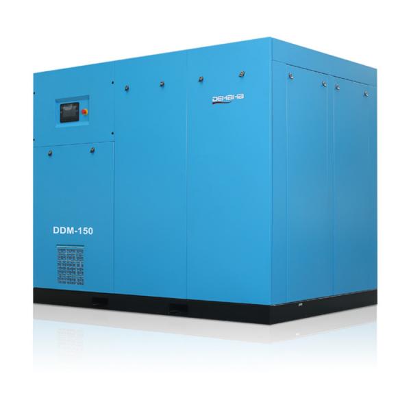 Quality Two Satge 150hp 110kW Stationary Air Compressor Energy Saving Industrial Rotary for sale