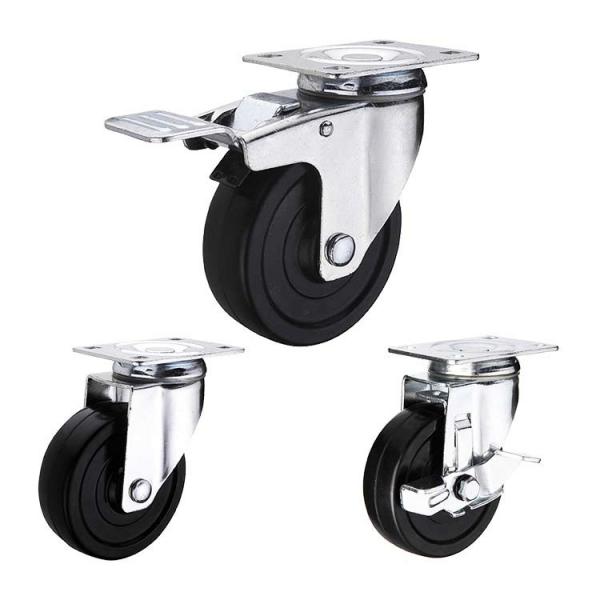 Quality 3 Inch 154lbs Capacity Medium Duty Casters With Delrin Bearing for sale