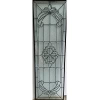 Quality Hollow Decorative Door Leaded Glass Panels Patina Grey Caming 2000MM for sale