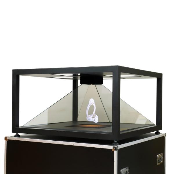 Quality Advertising 3D Holographic Display Pyramid Showcase Holocube With Audio for sale