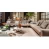 China Modern Italian Sectional L Shaped Corner Fabric Couch Living Room Sofa factory