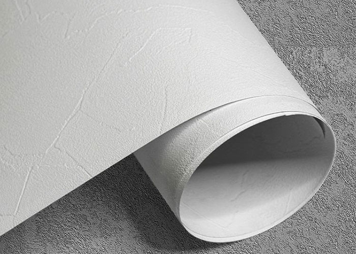 china Embossed Pvc Self Adhesive Foil For Furniture Membrane Pressed White Matte