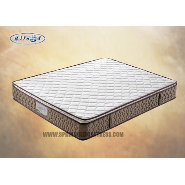 Quality Pillow Top Compressed Mattress , Bonnell Spring Polyester Knitted Fabric Mattress for sale