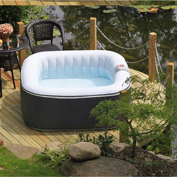 Quality Modern 4 Person Garden Hot Tub Outdoor Round Inflatable Spa Tub for sale