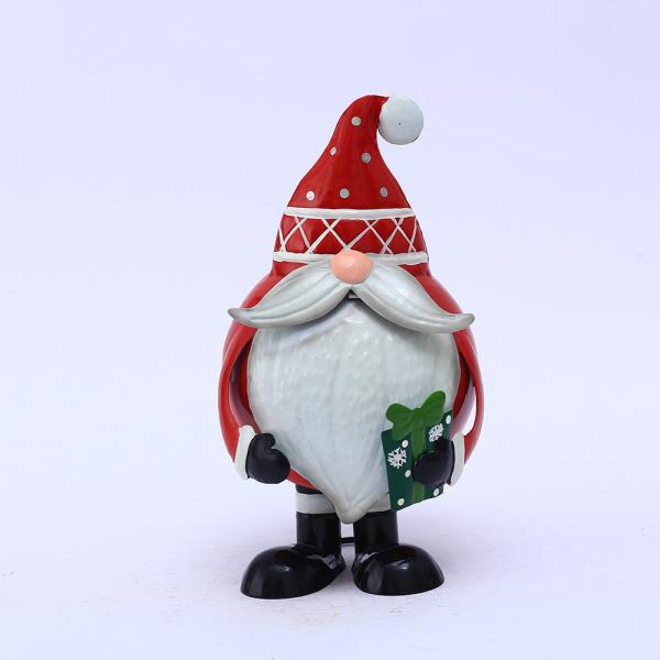 Quality Santa Claus Custom Metal Christmas Decoration Ornaments Rustproof for sale