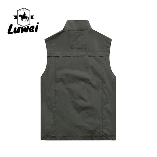 Quality Casual Stand Collar Sleeveless Blank Wear Outdoor Utility Hunting Knitted Plus for sale