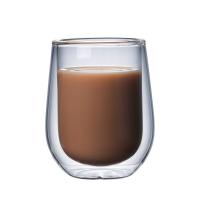 China High Borosilicate Pyrex Glass Coffee Cup Customized Design Transparent Color factory