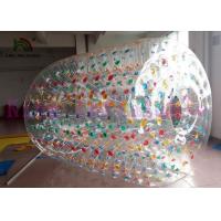 China Colorful PVC Transparent Blow Up Toy Inflatable Water Rolling Balls factory
