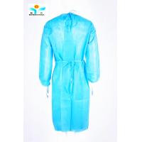 Quality Work Protection Hospital Yellow PP SMS Disposable Isolation Gowns With CE Certificate for sale