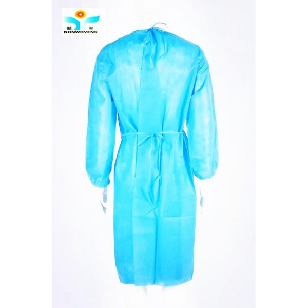 Quality Work Protection Hospital Yellow PP SMS Disposable Isolation Gowns With CE for sale