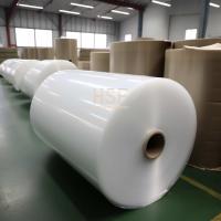 China 75 Micron Opaque White Silicone Release Film Puncture Resistance For Tapes Labels factory