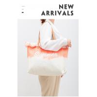 China EMBROIDERED TOTE TASSEL DESIGN CANVAS BAG BRAIDED ALPHABET CANVAS UNDERARM NEW SHOULDER SUMMER HIGH CAPACITY WOMEN'S BAG factory