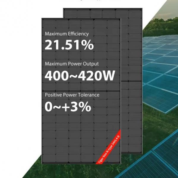Quality 410W Jinko Solar Full Black 415W 420W Shingled 400w Monocrystalline Solar Panel for sale