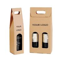China Polishing Wine Bottle Gift Boxes UV Coating Custom Printed Wine Boxes factory