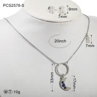 China 20g Stainless Steel Silver Plated Jewellery Set for Anniversary factory