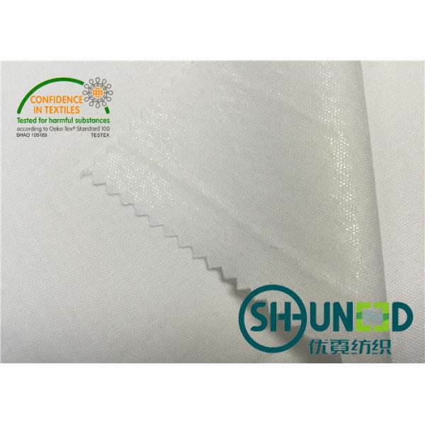 Quality PA cotton Interlining fabric by 150 cm Width , Shringkage Resistant bonded for sale