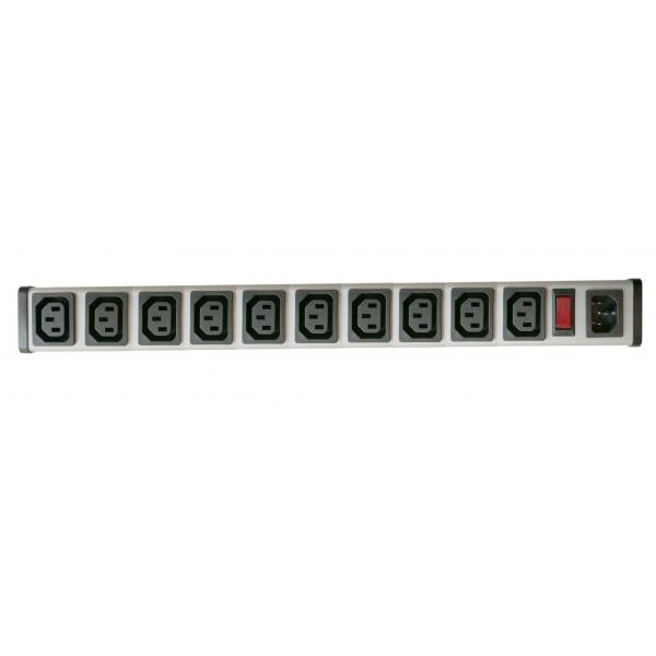 Quality Rack Mounted PDU Power Distribution Unit With Circuit Breaker Horizontal Install for sale