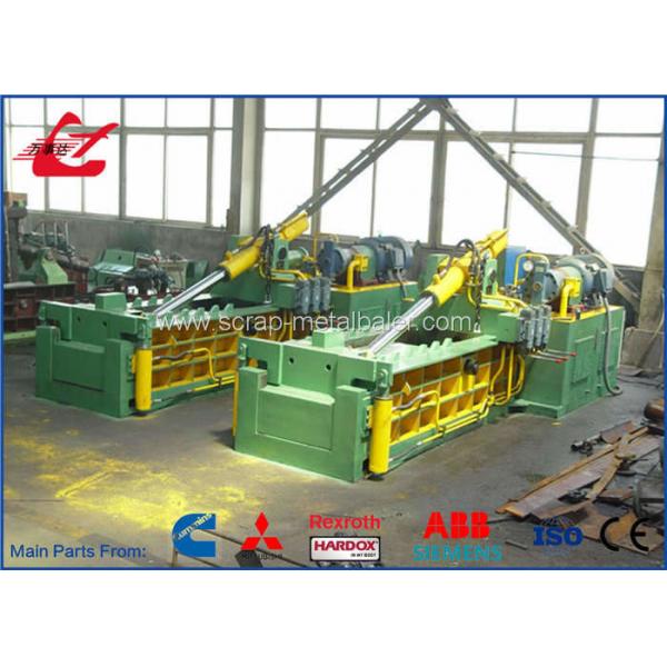 Quality 18.5kW Hydraulic Bailer Machine For Light Scrap Metal Front Out Discharging for sale