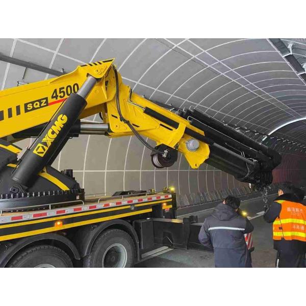 Quality SQZ10000 Folding Boom Crane Truck SHACMAN 10x4 450HP EuroII for sale