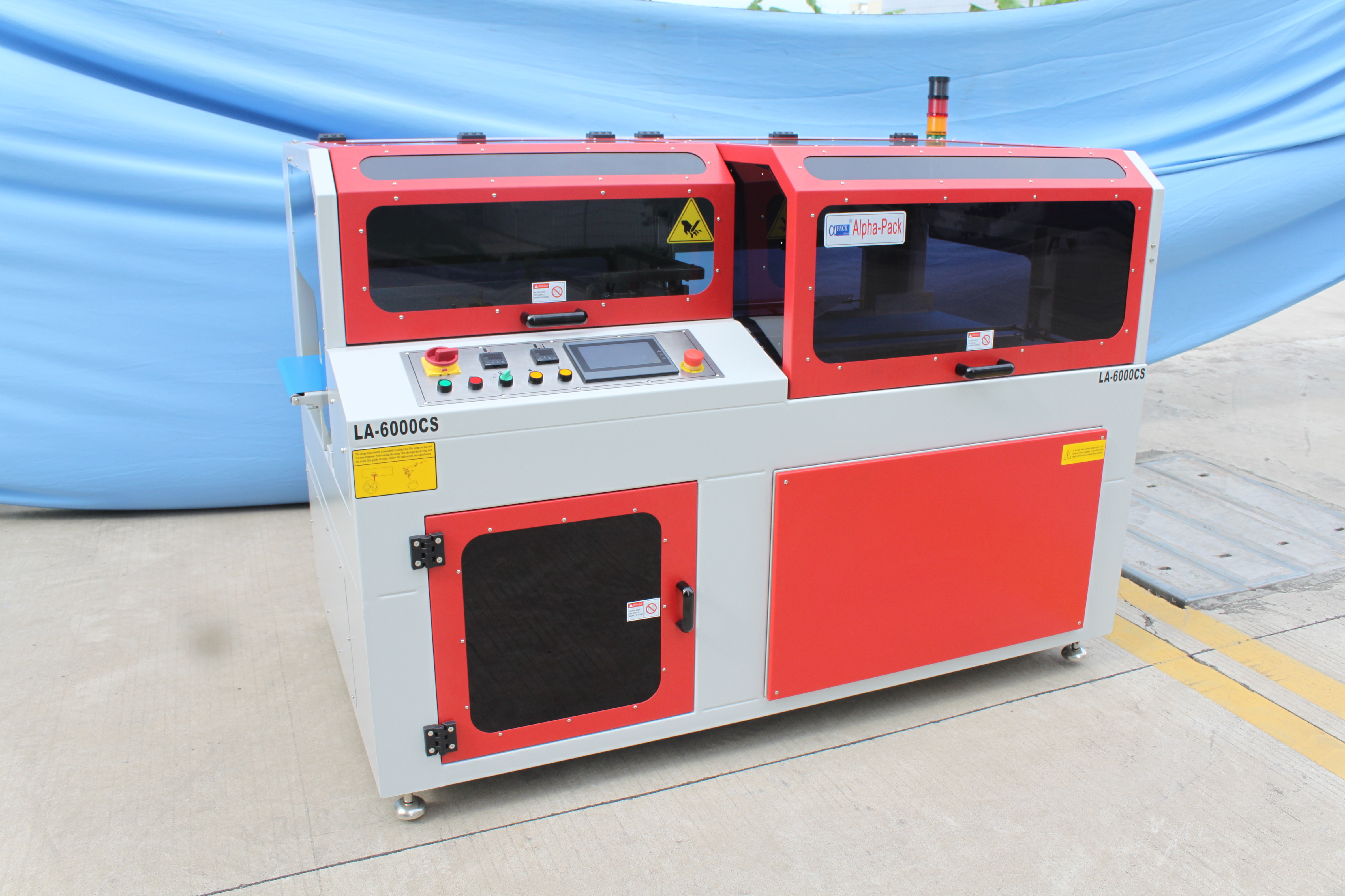 China POF Films L Type Sealing Machine , 70ppm 45pcs/Min Shrink Wrap Packaging Machine for sale
