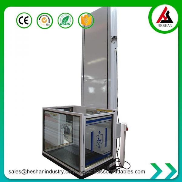 Quality 3M 250kg Vertical Wheelchair Lift Aluminum Platform Elevator Customized for sale