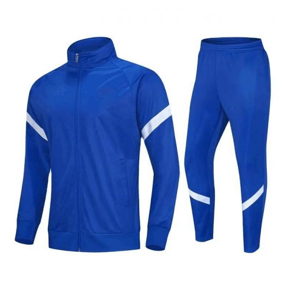 Quality                  Custom Soccer Tracksuit Jacket Sport Training Tracksuit Quick Dry Men 2 Piece Set Football Jacket              for sale