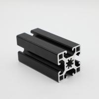 Quality Industrial Aluminium Extrusion Frame T Slot V Slot Extruded Black Aluminum for sale