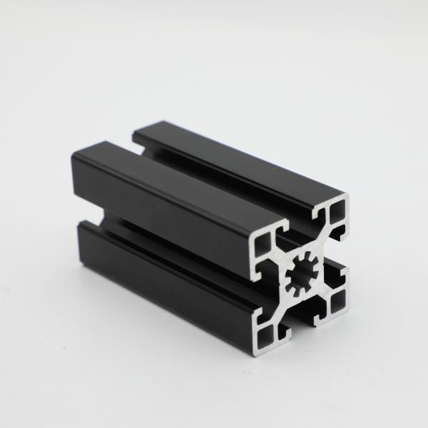 Quality Industrial Aluminium Extrusion Frame T Slot V Slot Extruded Black Aluminum Profiles for sale