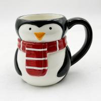 China Penguin Shape Tea Cup Christmas Ceramic Coffee Mugs Drinking Furniture Holiday Gifts factory