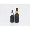 China Screen Printing Essential Oil Glass Bottles Round Shape With Plastic Pipette Dropper factory