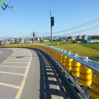 China Traffic Safety Highway Roller Barrier Anti Collision Guardrail factory