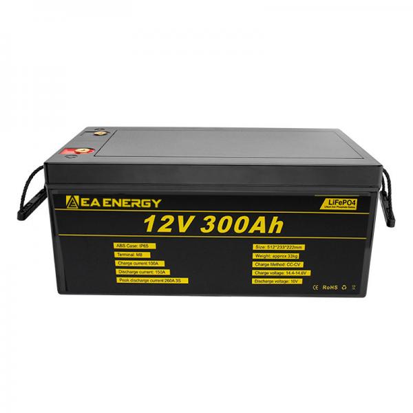 Quality 12V 300Ah 3840Wh Deep Cycle LiFePO4 Battery Built In 200A BMS for sale