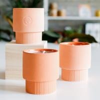 Quality Matte Terracotta Ceramic Candle Jar For Restaurant Hotel Decoration OEM for sale