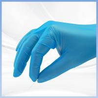 China Blue Disposable CPE Gloves Safe Hygienic Disposable Hairdressing Gloves factory