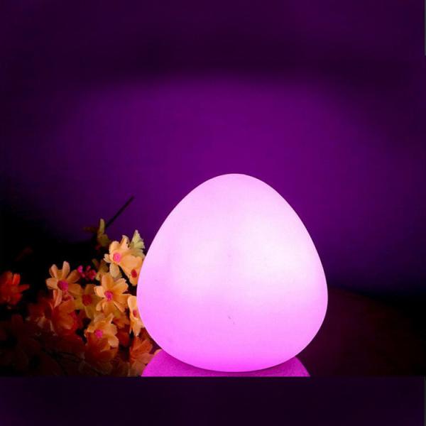 Quality Colorful Egg Shape Night Light LED Lamp Wireless With Remote Control for sale