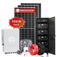 Quality 30KW Hybrid Solar Power System Kit MPPT Hybrid Inverter With BMS Protection for sale