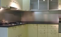 China Solid Backsplash Tempered Glass Panel Easily Clean The Stains factory