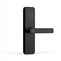 Quality 6V Bluetooth Smart Door Locks Sturdy Red Bronze Wifi Front Door Lock for sale
