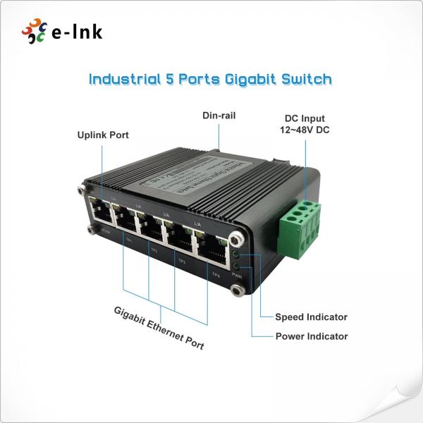 Quality 5-Port Unmanaged Industrial Gigabit Ethernet Switch for sale