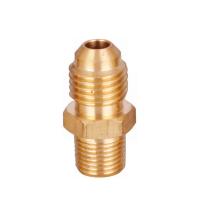 China Half Union 3/8 Flare X 1/4 Male Brass Tube Fitting for sale