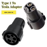 Quality AC Single Phase 60A EV Charging Connectors J1772 To Tesla Adapters For Electric Vehicles Chargers for sale