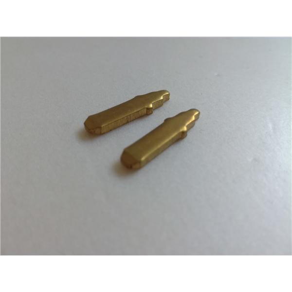 Quality Compound Blanking Brass Stamping Parts Thick Small Input Connecter Parts for sale