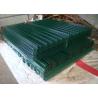 China Green 3D Welded Mesh Fencing Fold Panel 100X200MM With Peach Post 40X70MM factory