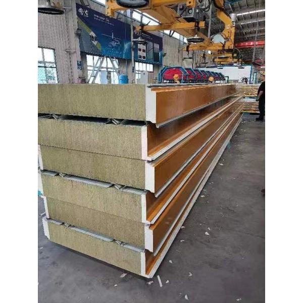 Quality Exterior Thermal Insulated Rockwool Sandwich Panel Soundproof Custom for sale