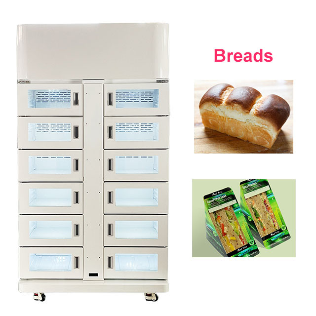 China Bread Vending Machine Custom Locker Refrigerated With Smart System And Card Reader factory