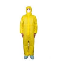China Type3B PP PE Chemical Spray Protective Disposable Coverall With 3pcs Hood for sale