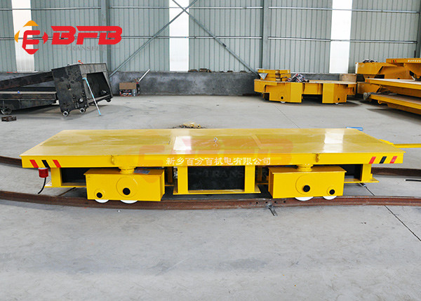 Quality Wireless Motorized Automated Guided Carts Material Handling Rail Flatbed Trolley for sale